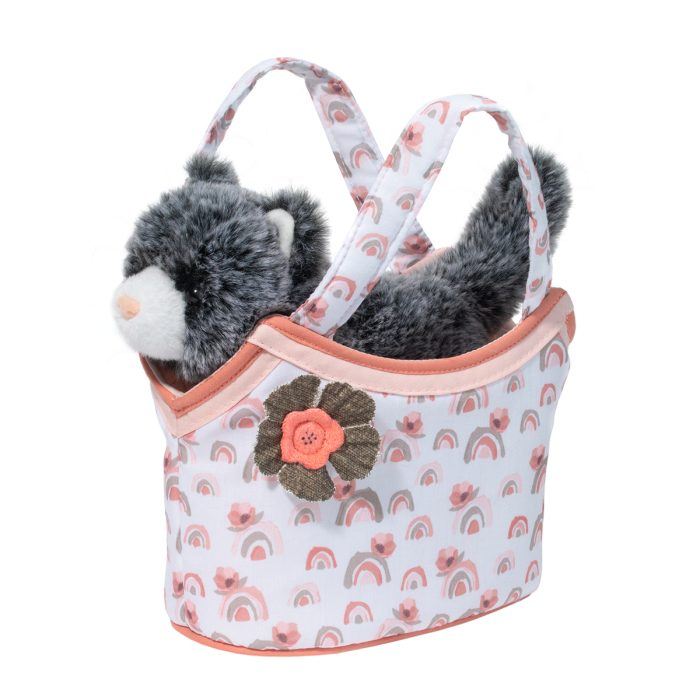 Douglas Toys Douglas Toys Watercolor Rainbow Sassy Sak with Gray Cat - Little Miss Muffin Children & Home