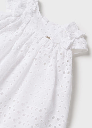 Mayoral Mayoral Eyelet Dress - Little Miss Muffin Children & Home