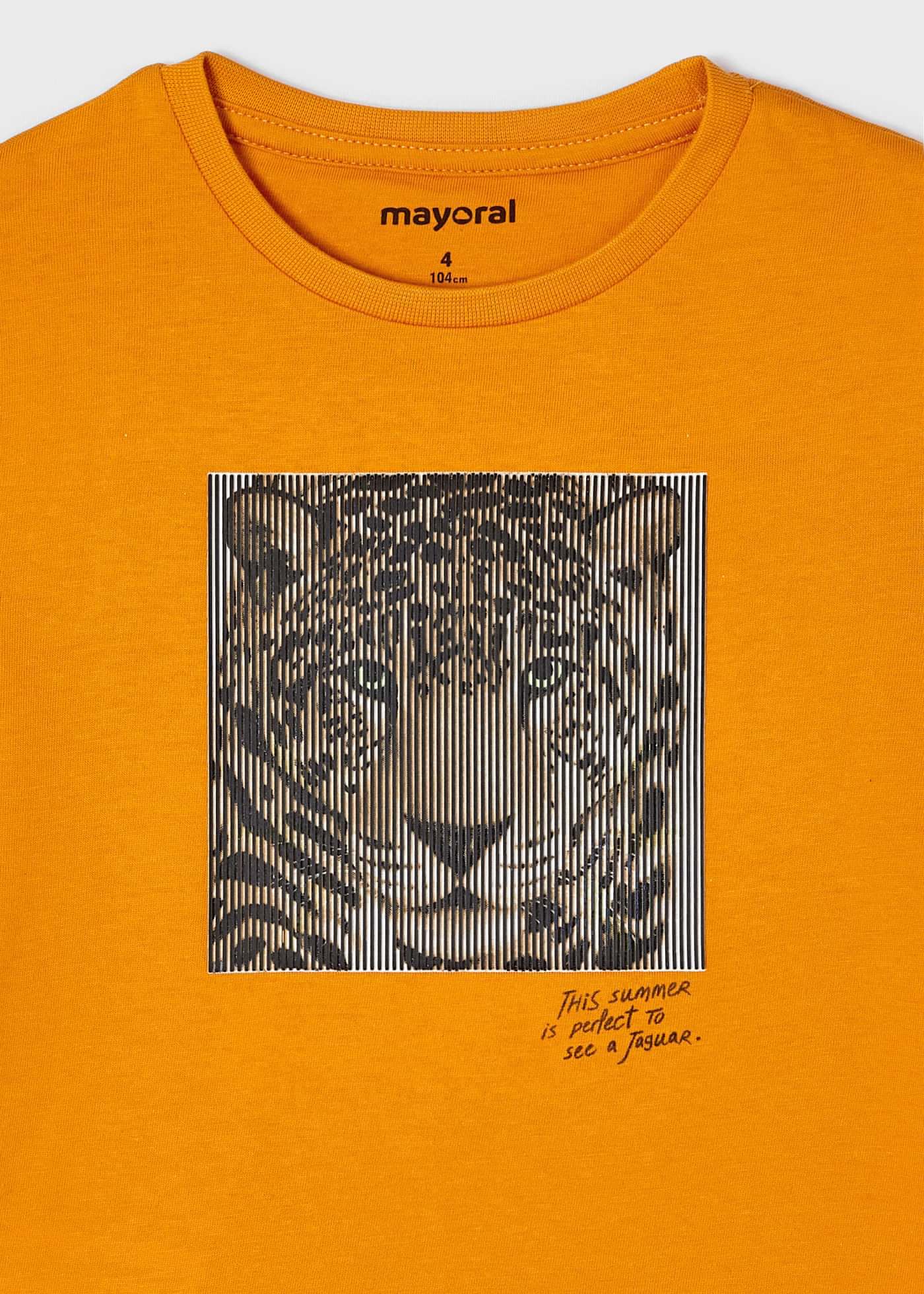 Mayoral Mayoral 3.005 Short Sleeve 3-D Tiger T-SHIRT - Little Miss Muffin Children & Home