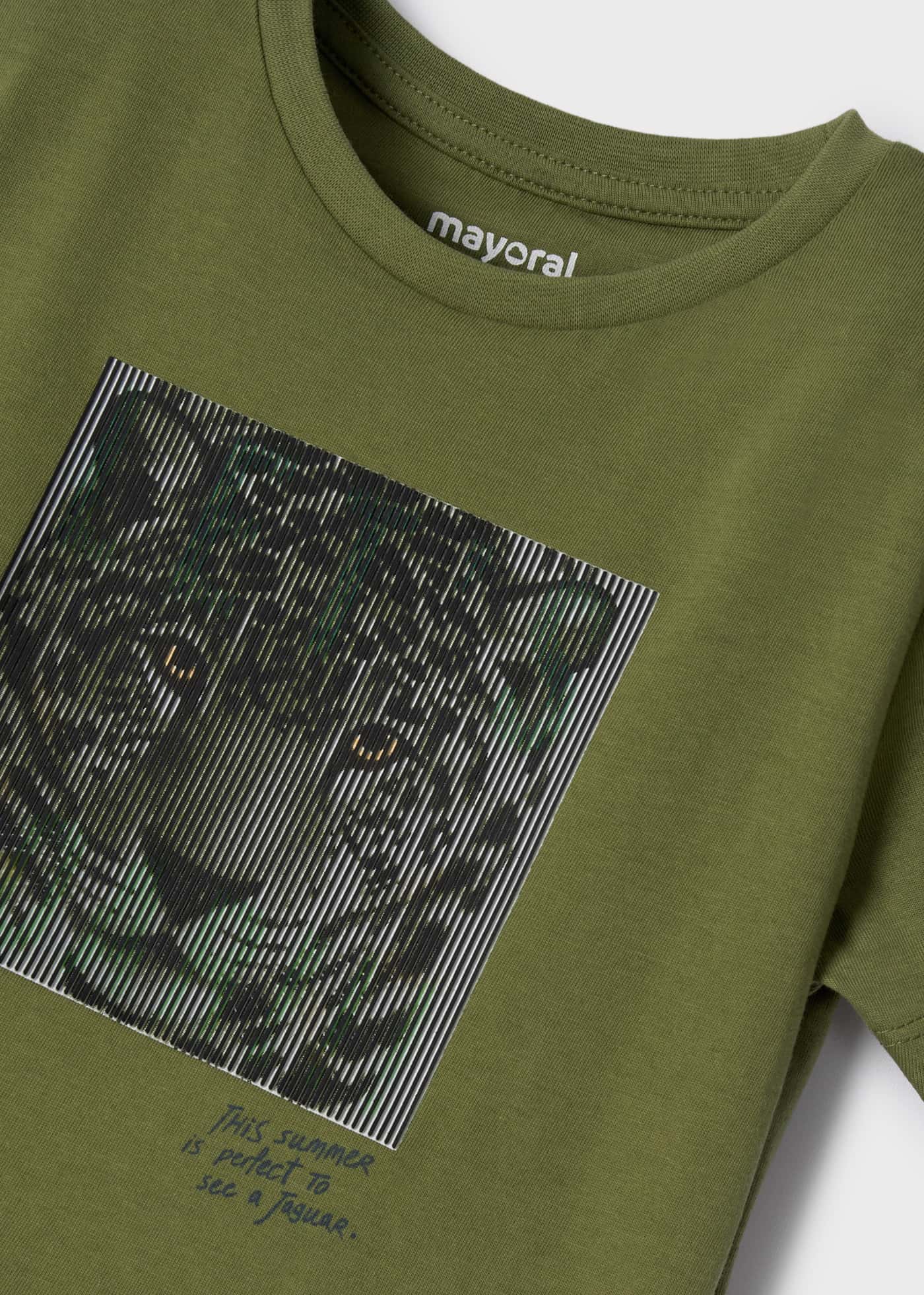 Mayoral Mayoral 3.005 Short Sleeve 3-D Tiger T-SHIRT - Little Miss Muffin Children & Home