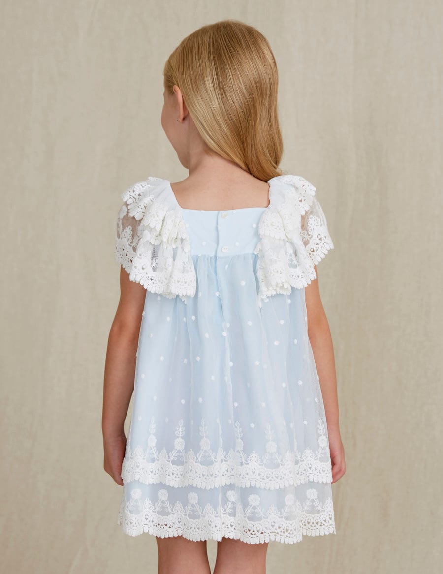 Abel & Lula Abel & Lula Embroidered Tulle Dress - Little Miss Muffin Children & Home