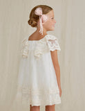 Abel & Lula Abel & Lula Embroidered Tulle Dress - Little Miss Muffin Children & Home