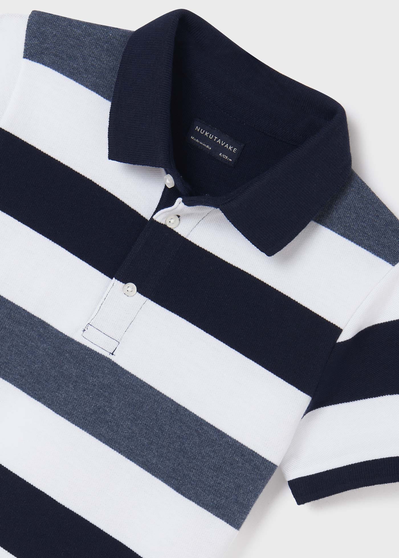 Mayoral Mayoral Striped Short Sleeve Polo - Little Miss Muffin Children & Home