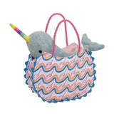 Douglas Toys - Douglas Rainbow Narwhal Sassy Sak with Narwhal - Little Miss Muffin Children & Home