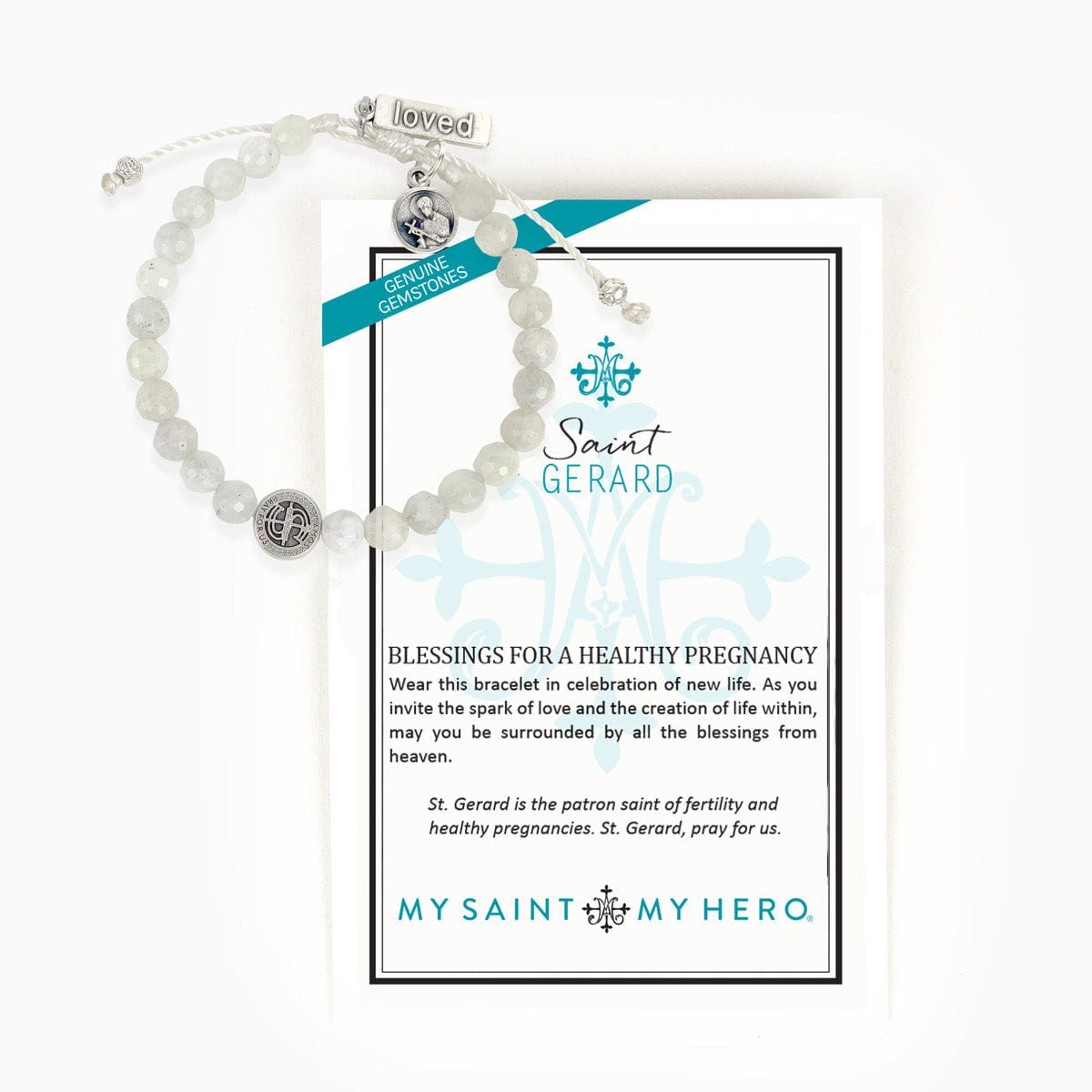 My Saint My Hero My Saint My Hero St. Gerard Blessings for a Healthy Pregnancy Bracelet - Little Miss Muffin Children & Home