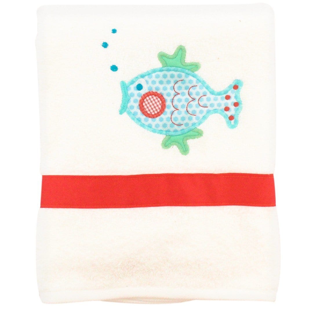 Bailey Boys 22116-TW-O BUBBLY BLOWFISH TOWEL - Little Miss Muffin Children & Home