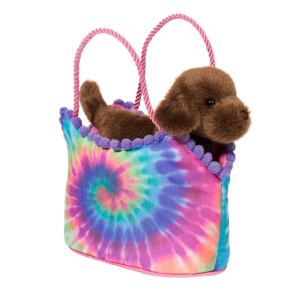 Douglas Toys Douglas Toys Tie Dye Sak with Chocolate Lab - Little Miss Muffin Children & Home