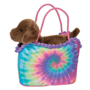 Douglas Toys Douglas Toys Tie Dye Sak with Chocolate Lab - Little Miss Muffin Children & Home