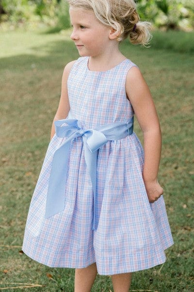 Bailey Boys Bailey Boys Augusta Plaid & Sky Dress - Little Miss Muffin Children & Home