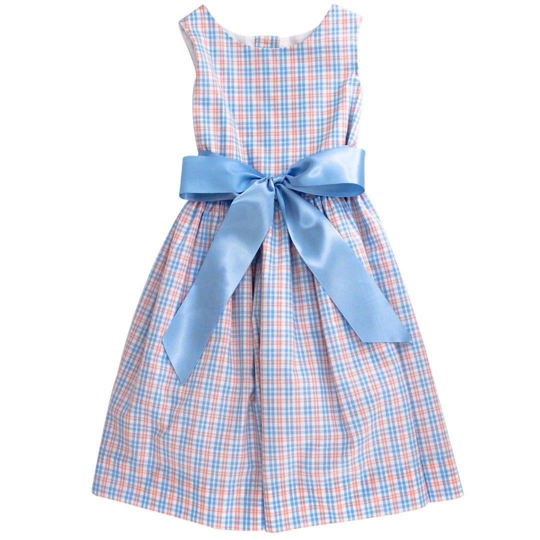 Bailey Boys Bailey Boys Augusta Plaid & Sky Dress - Little Miss Muffin Children & Home