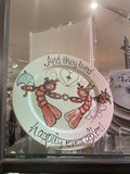 Jan Salzer Jan Salzer Art Round Wedding Platter Crawfish - Little Miss Muffin Children & Home