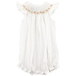 Bailey Boys Bailey Boys White with Ivory Rose Vine, Bishop Short Romper - Little Miss Muffin Children & Home