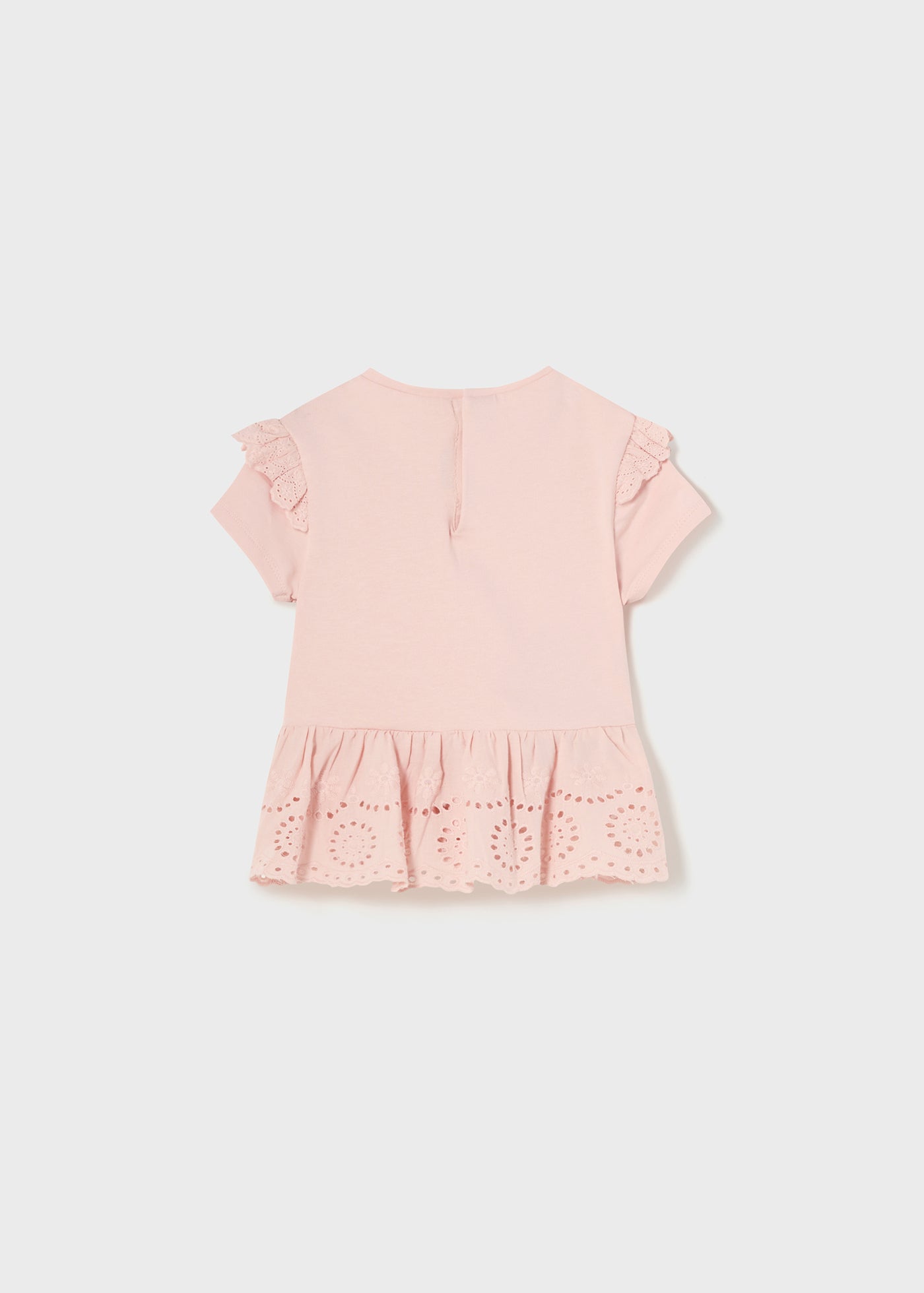 Mayoral Usa Inc Mayoral Short Sleeve Shirt with Eyelet Trim - Little Miss Muffin Children & Home