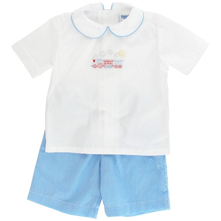 Bailey Boys Bailey Boys Train Short Set for Boy - Little Miss Muffin Children & Home