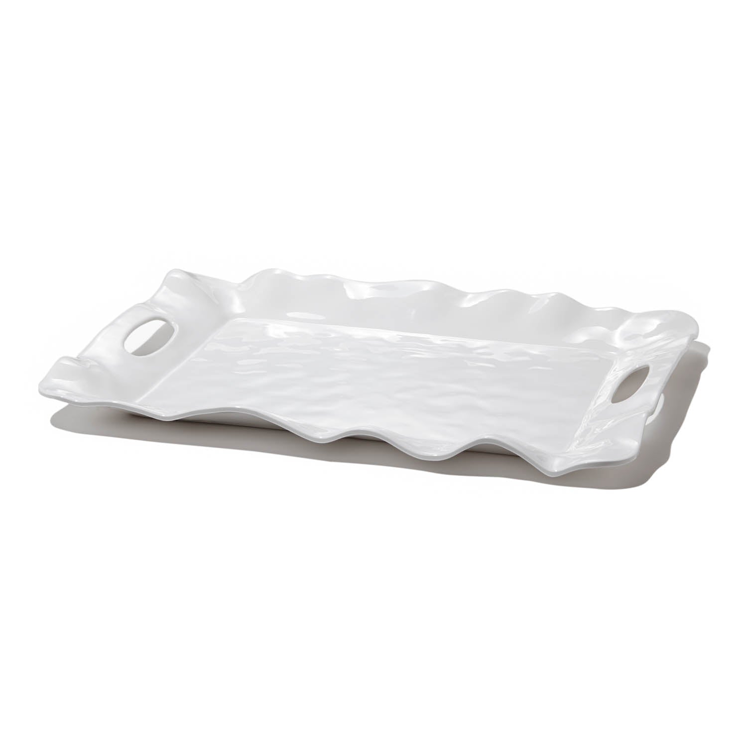 Beatriz Ball - Beatriz Ball Vida Havana White Rectangular Tray with Handles - Little Miss Muffin Children & Home