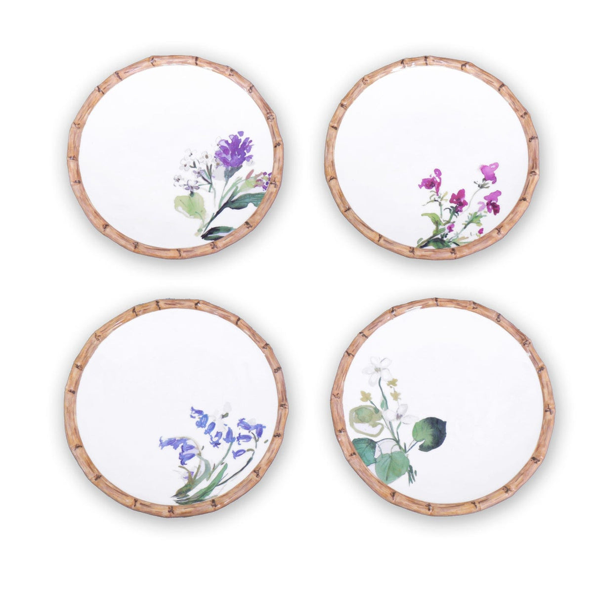 Beatriz Ball Beatriz Ball Vida Bamboo Floral Salad Plates - Little Miss Muffin Children & Home