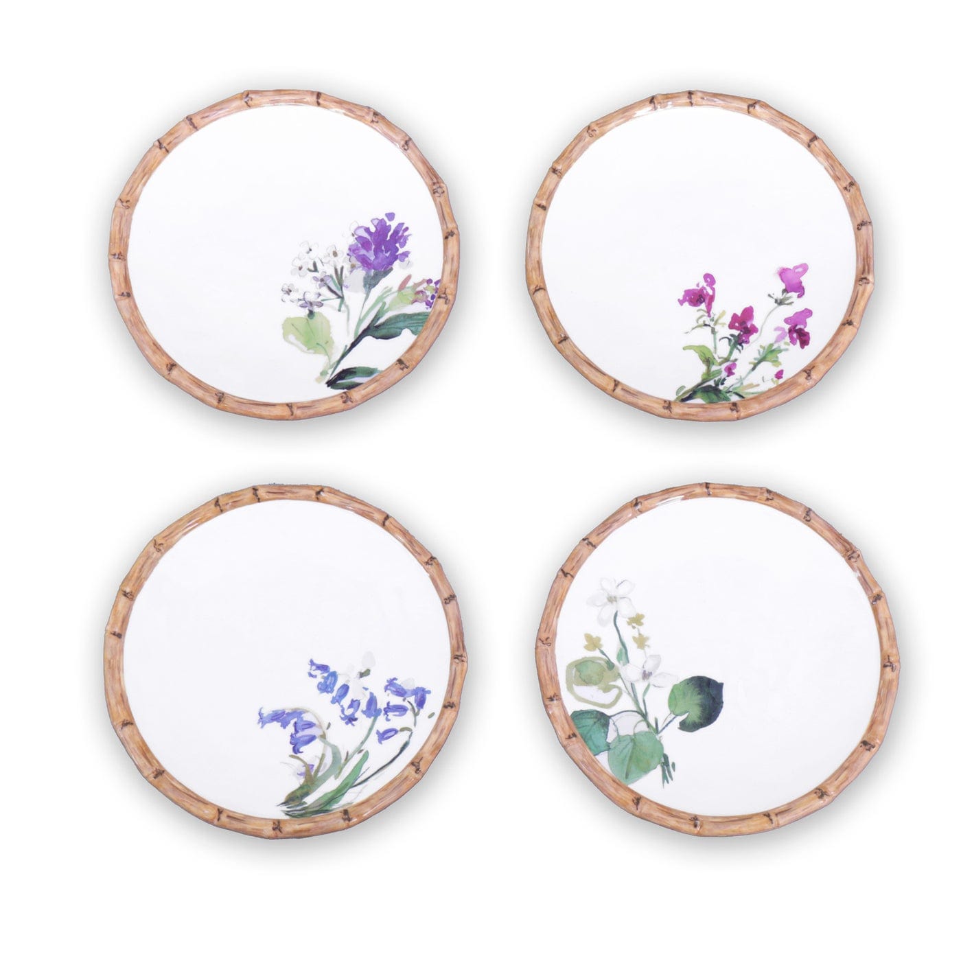 Beatriz Ball Beatriz Ball Vida Bamboo Floral Salad Plates - Little Miss Muffin Children & Home