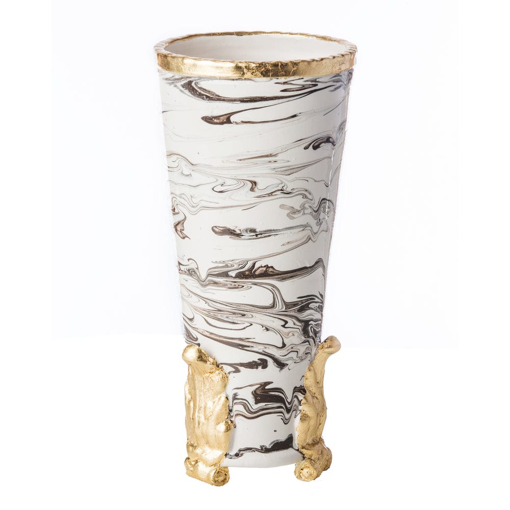 ABI - Abigail's Home Decor Abigail's Marble Vase Gold Acanthus Accents - Little Miss Muffin Children & Home