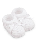JEF - Jefferies Socks Jefferies Socks Hand Crochet Ribbon Bootie - Little Miss Muffin Children & Home