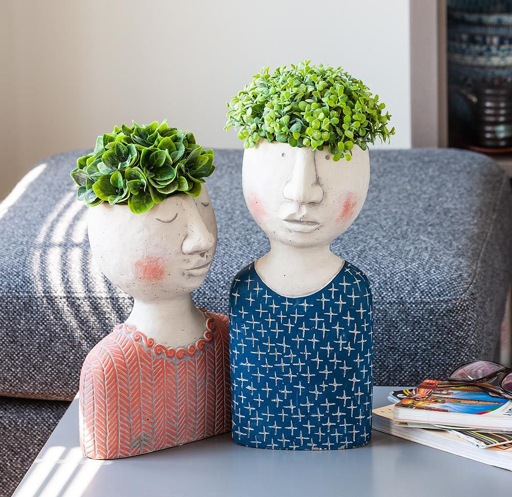 Abbott Abbott Large Female Head Planter - Little Miss Muffin Children & Home