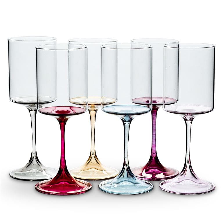 Slender Tinted Wine Glass – Colorful Stemware for Entertaining