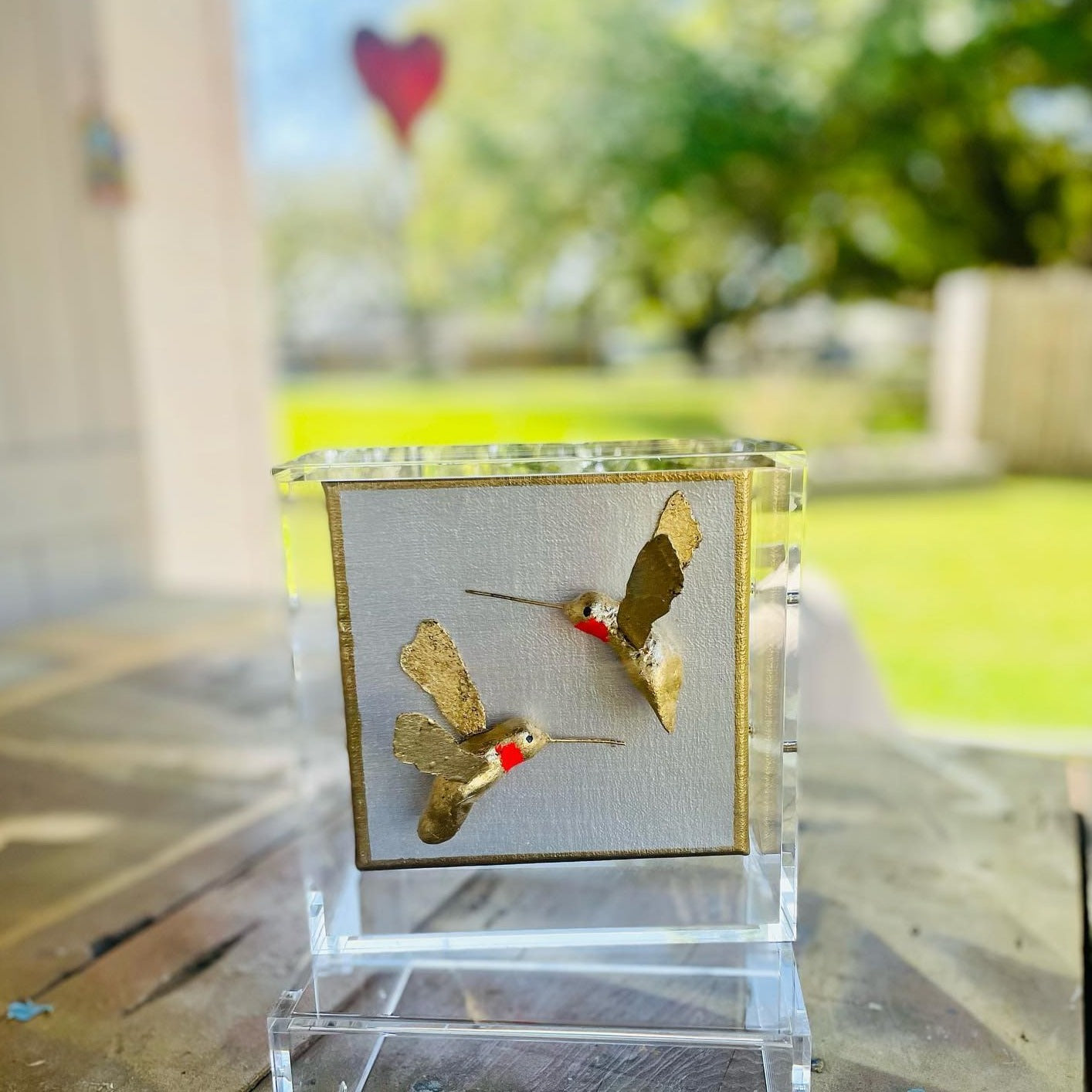 Dana Manly Art Dana Manly Art Hummingbirds In Shadowbox - Little Miss Muffin Children & Home