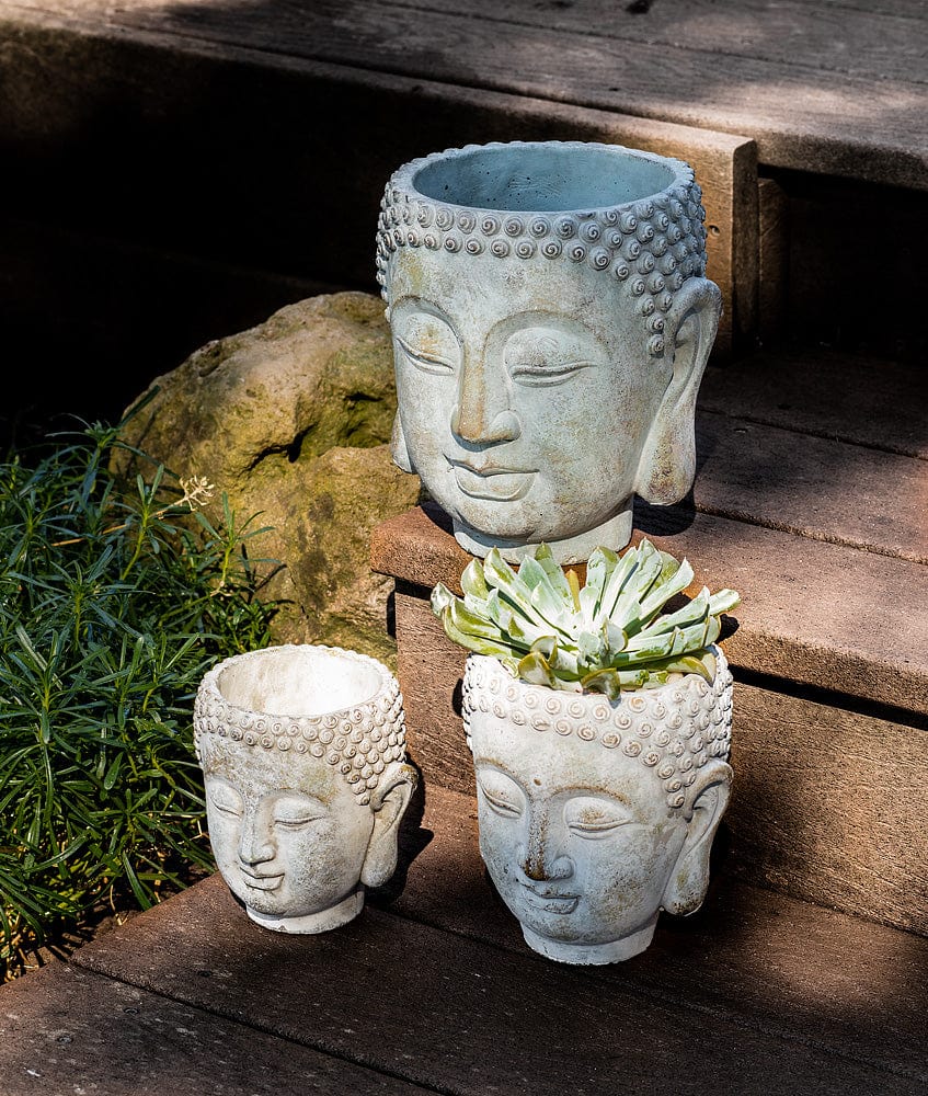 buddha head planter pots Abbott Buddha Head Planters