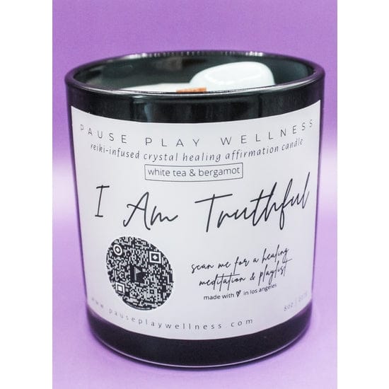 Pause Play Wellness Pause Play Wellness 'I Am Truthful' Meditation Candle - Little Miss Muffin Children & Home