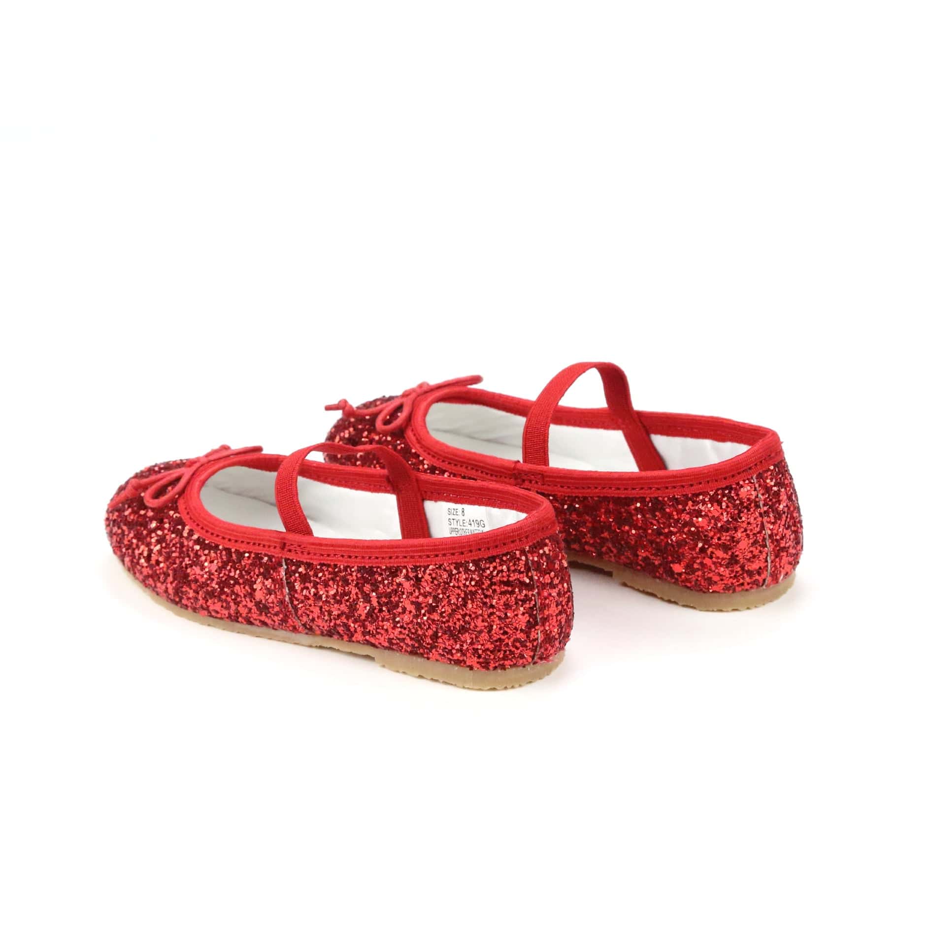 L'Amour Shoes L'Amour Victoria Sparkle Glitter Flat - Little Miss Muffin Children & Home