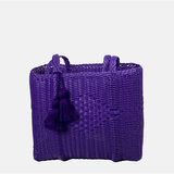 IXOQ IXOQ Cesta Hand Woven Purple Medium Tote Bag - Little Miss Muffin Children & Home