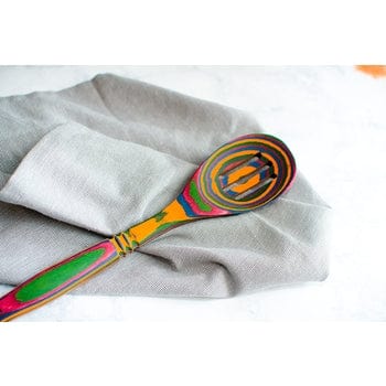 Island Bamboo Island Bamboo 12" Rainbow Pakka Slotted Spoon - Little Miss Muffin Children & Home