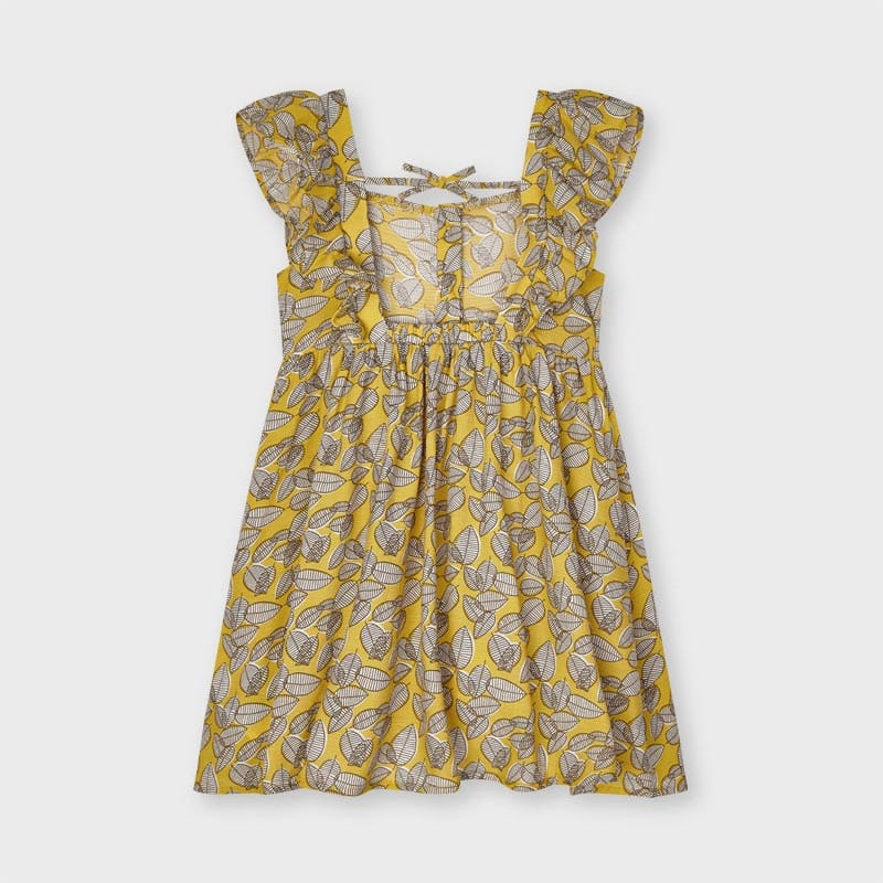 Mayoral Mayoral Girl’s Leaf Printed Dress - Little Miss Muffin Children & Home