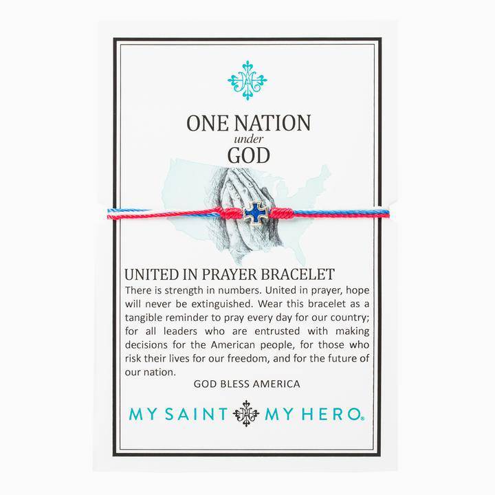 My Saint My Hero - My Saint My Hero One Nation Under God United in Prayer Bracelet - Little Miss Muffin Children & Home