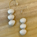 Carol Cassisa Carol Cassisa Trois Coquilles Blanches Earrings - Little Miss Muffin Children & Home
