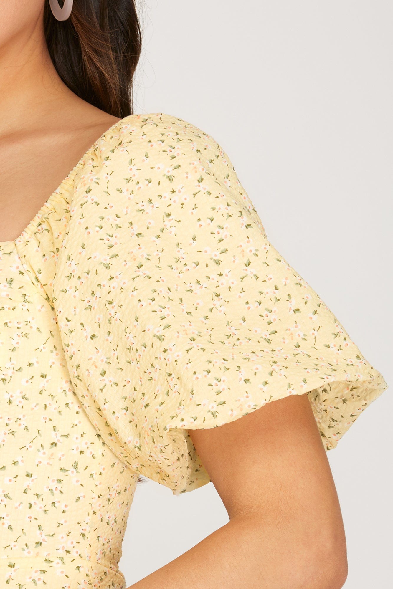 She & Sky She & Sky Puff Sleeve Floral Mini Dress - Little Miss Muffin Children & Home