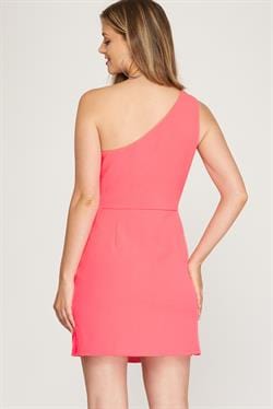 She & Sky She & Sky One Shoulder Knit Dress - Little Miss Muffin Children & Home