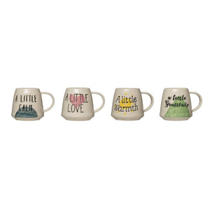 Creative Co-op Creative Co-op Hand Painted Stoneware Mug - Little Miss Muffin Children & Home