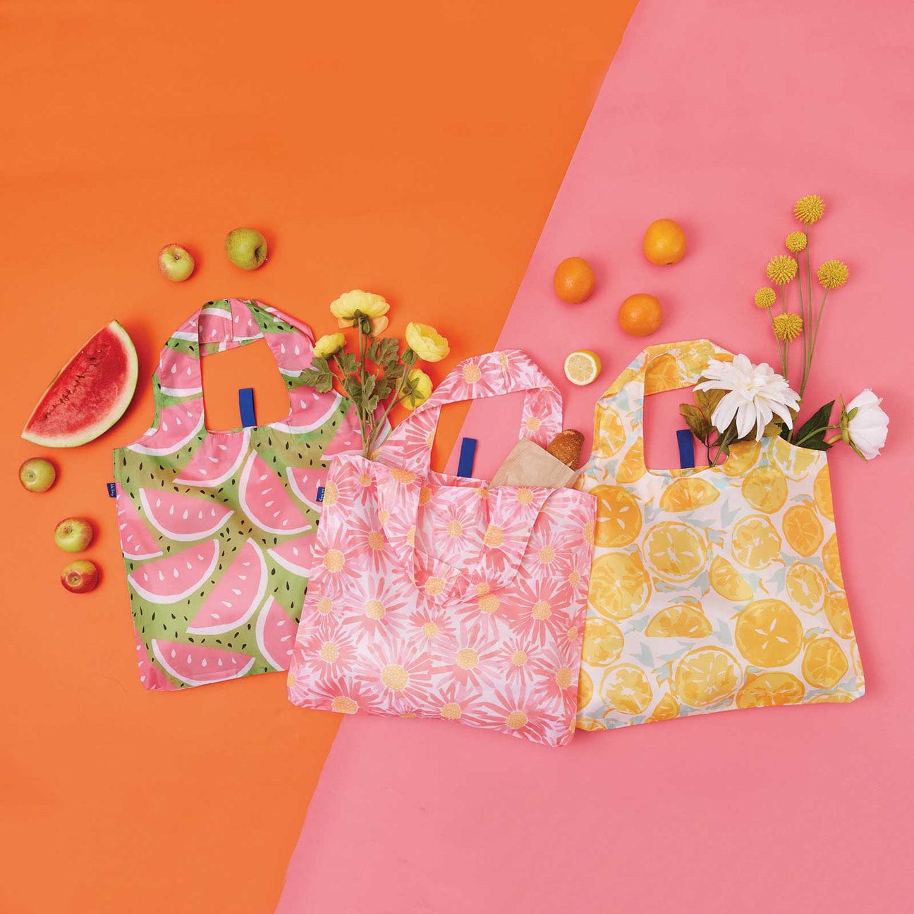 Rock Flower Paper Rock Flower Paper Lemon Slices Blu Bag - Little Miss Muffin Children & Home
