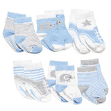 Elegant Baby - Elegant Baby Blue Cutie Cotton Baby Socks 6pk - Little Miss Muffin Children & Home