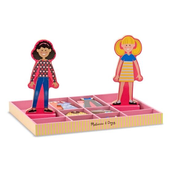 Melissa & Doug - Melissa & Doug Abby & Emma Magnetic Dress-Up Set - Little Miss Muffin Children & Home