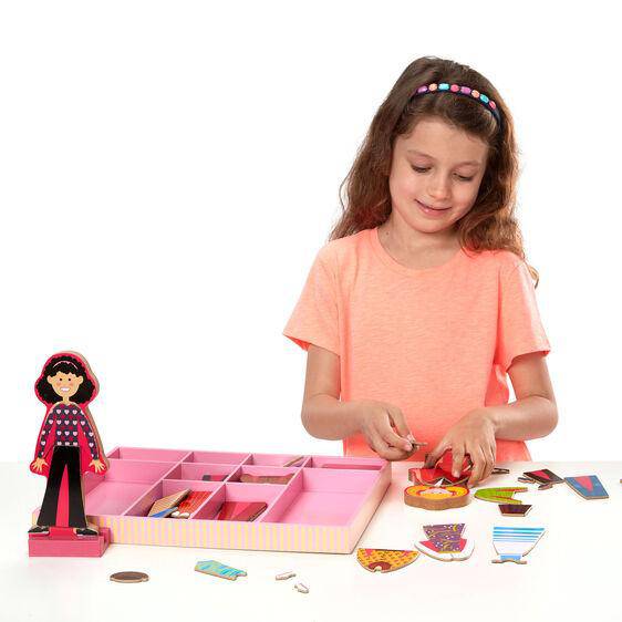 Melissa & Doug - Melissa & Doug Abby & Emma Magnetic Dress-Up Set - Little Miss Muffin Children & Home