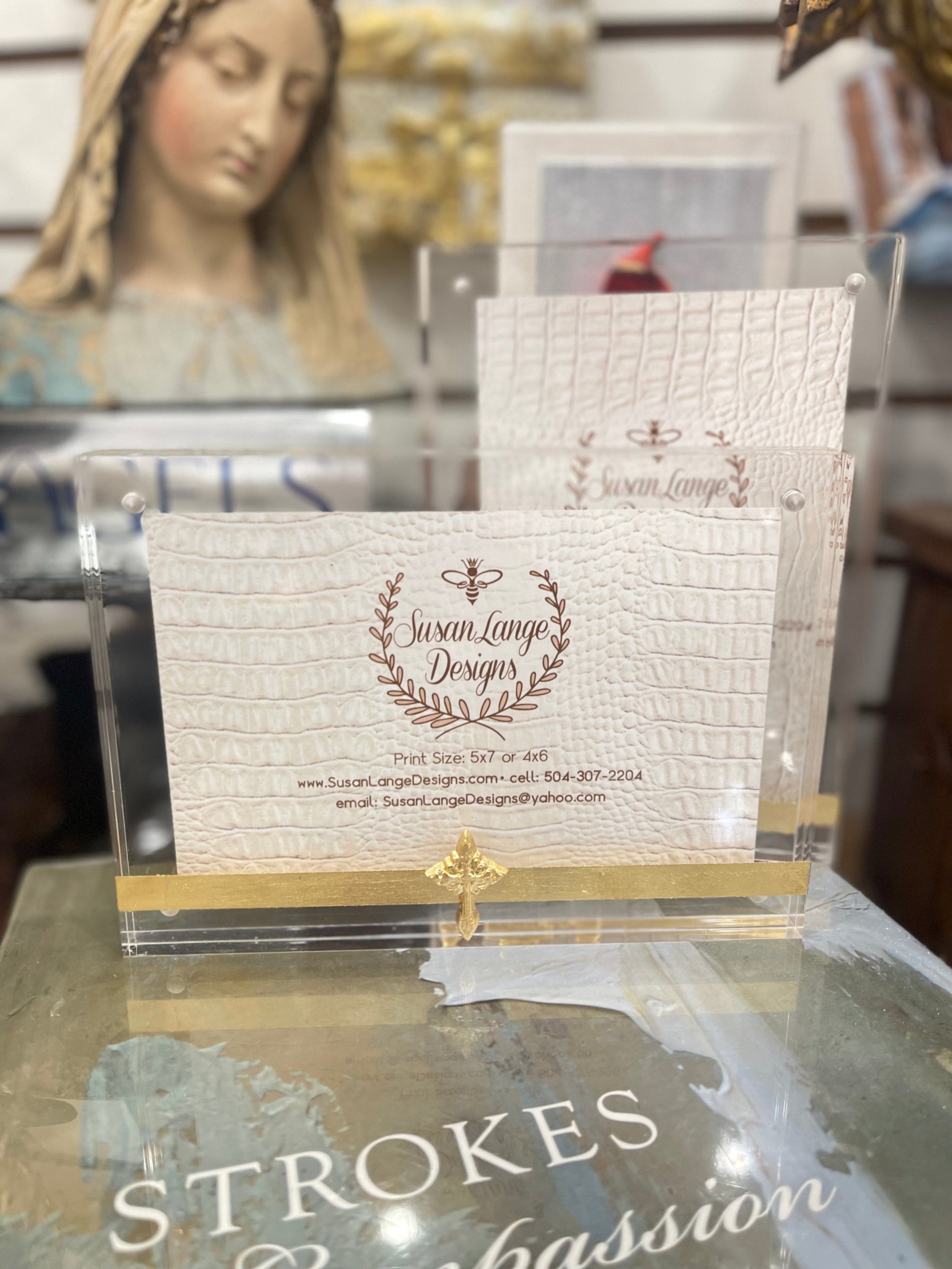 Susan Lange Designs Susan Lange Designs 5X7 Acrylic Mini Cross Frames - Little Miss Muffin Children & Home