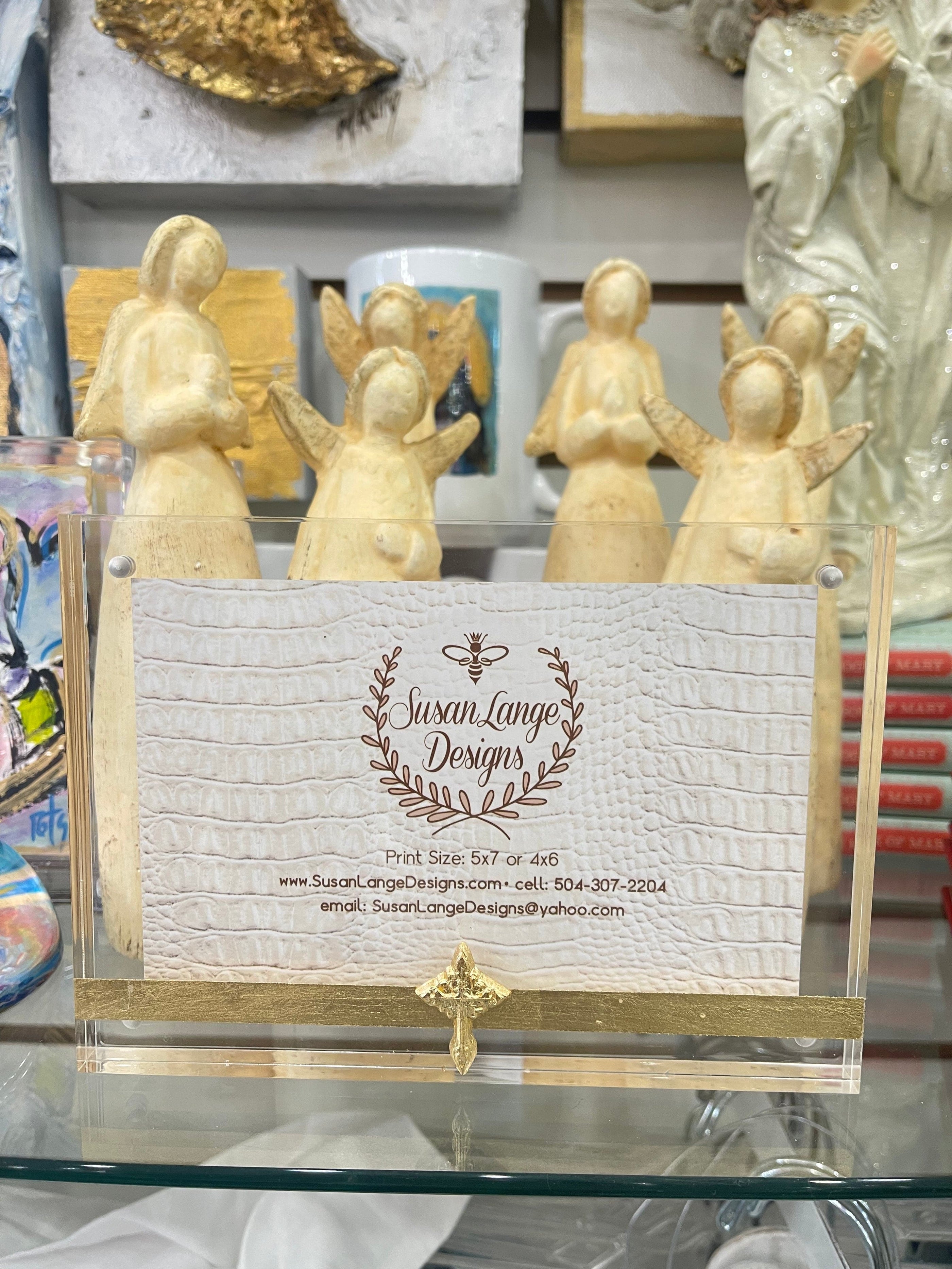 Susan Lange Designs Susan Lange Designs 5X7 Acrylic Mini Cross Frames - Little Miss Muffin Children & Home