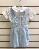 Casero - Casero Smocked Overall with Short Sleeve Shirt - Little Miss Muffin Children & Home