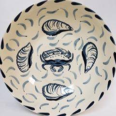 Blue Crab Bay - Blue Crab Bay Oyster and Crab Serving Bowl - Little Miss Muffin Children & Home