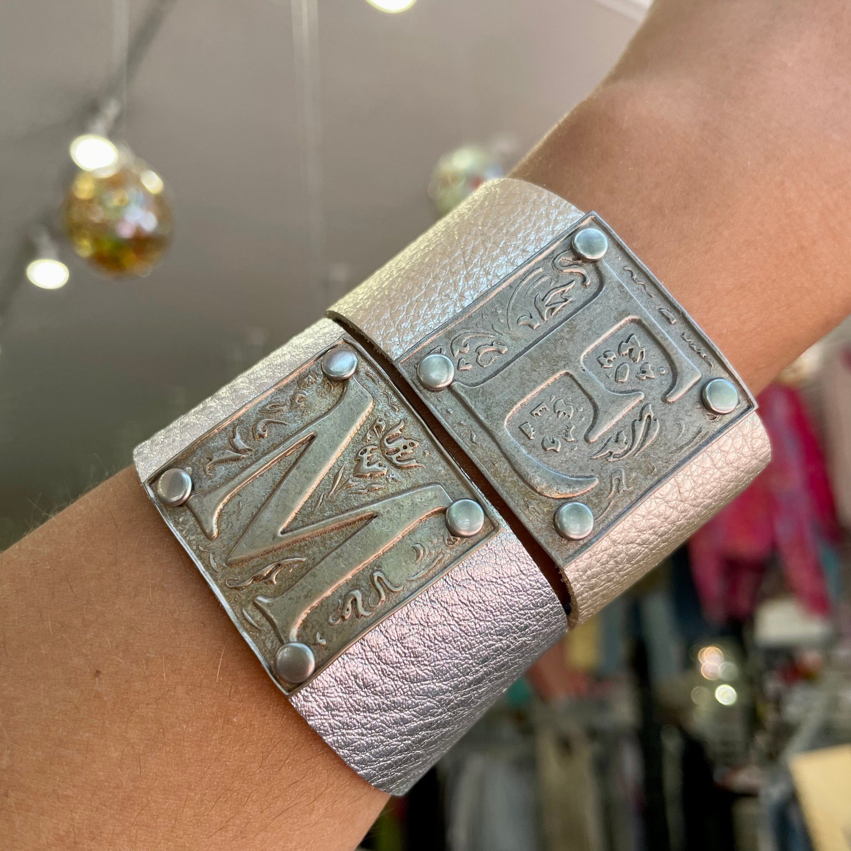 Lisa Devlin Designs Lisa Devlin Designs M Leather Cuff - Little Miss Muffin Children & Home