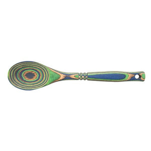 Island Bamboo 12" Peacock Pakka Wood Spoon