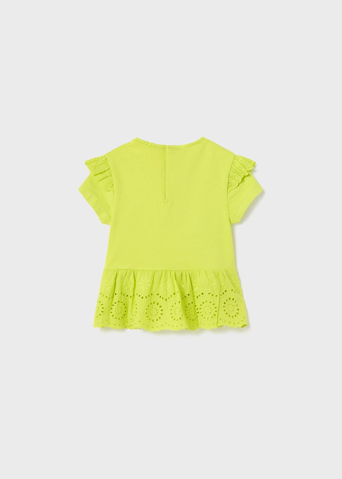 Mayoral Usa Inc Mayoral Short Sleeve Shirt with Eyelet Trim - Little Miss Muffin Children & Home