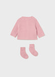 Mayoral Usa Inc Mayoral Knit Cardigan with Socks for Bow Detail - Little Miss Muffin Children & Home