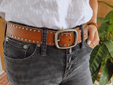 Most Wanted USA - MOST WANTED USA Side Studded Leather Belt - Little Miss Muffin Children & Home